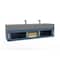 Castello Usa Nile 72" Wall Mounted  Blue Vanity With Gray Top And Gold Handles CB-MC-72BLU-GLD-2053-GR - alternate 2
